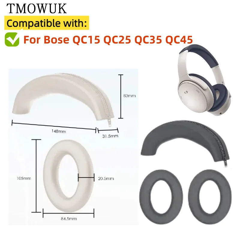 Para Bose QC15 QC25 QC35 QC45: - Bose Headphone Qc45 avaliação e preço