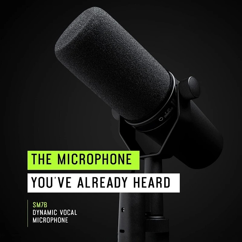 Microfone Dinâmico Shure SM7B, - Shure Mic Sm7B avaliação e preço